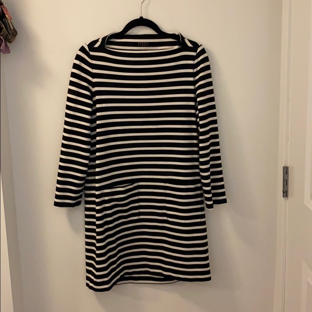 Kate Spade Boat Neck - Stripped Dress